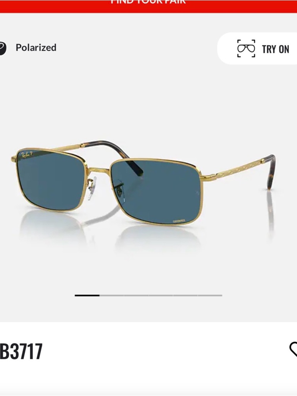 Ray-Ban Gold Frame Sunglasses with Blue Lenses polarized!!!   NWOT